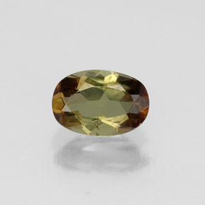 0.47캐럿 천연 멀티컬러 안달루사이트, 타원형 컷, 6.1×4.2 mm, VS-SI