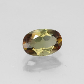 0.47캐럿 천연 멀티컬러 안달루사이트, 타원형 컷, 6.1×4.2 mm, VS-SI