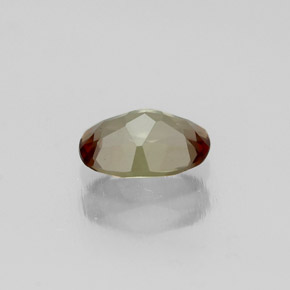 0.44캐럿 천연 다색 홍주석, 타원형 컷, VVS-VS