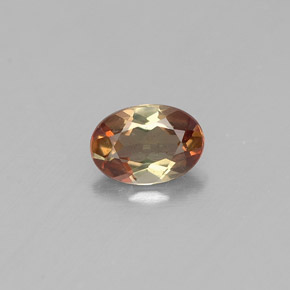 0.39캐럿 천연 멀티컬러 안달루사이트, 타원형 컷, 5.7×4 mm, VVS-VS