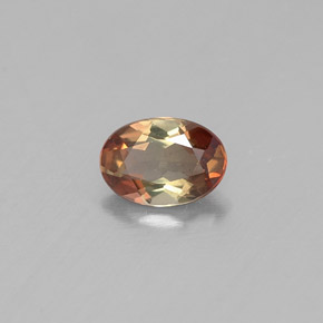 0.39캐럿 천연 멀티컬러 안달루사이트, 타원형 컷, 5.7×4 mm, VVS-VS