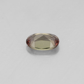 0.40캐럿 천연 멀티컬러 안달루사이트, 타원형 컷, 5.8×3.9 mm, VVS-VS