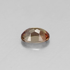0.48캐럿 천연 멀티컬러 안달루사이트, 타원형 컷, 5.9×4.1 mm, VVS-VS