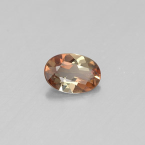 0.36캐럿 천연 멀티컬러 안달루사이트, 타원형 컷, 5.8×4 mm, VVS-VS