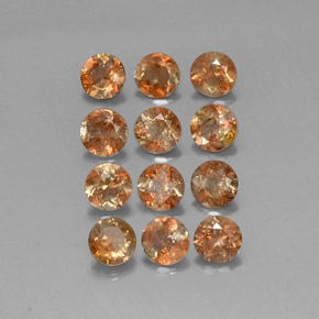 3.09캐럿 천연 멀티컬러 안달루사이트 보석, 라운드 컷, 4.09 mm, VS-SI