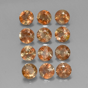 3.09캐럿 천연 멀티컬러 안달루사이트 보석, 라운드 컷, 4.09 mm, VS-SI