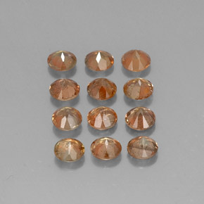 3.09캐럿 천연 멀티컬러 안달루사이트 보석, 라운드 컷, 4.09 mm, VS-SI
