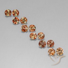 3.21캐럿 천연 멀티컬러 안달루사이트 보석, 라운드 컷, 4.02 mm, VS-SI