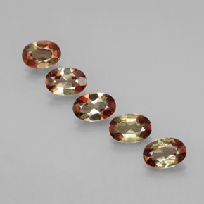 캐럿 천연 다색 홍주석 보석, 타원형 컷, VS