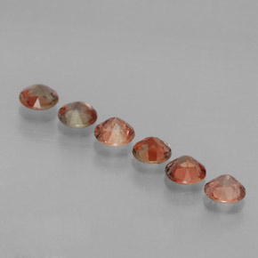 캐럿 천연 멀티컬러 안달루사이트 보석, 라운드 컷, 3.74 mm, VS