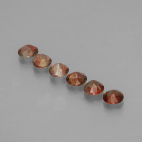 캐럿 천연 멀티컬러 안달루사이트 보석, 라운드 컷, 3.44 mm, VS