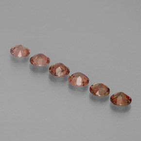 캐럿 천연 멀티컬러 안달루사이트 보석, 라운드 컷, 3.71 mm, VS
