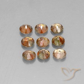 1.93캐럿 천연 멀티컬러 안달루사이트 보석, 라운드 컷, 3.86 mm, VS