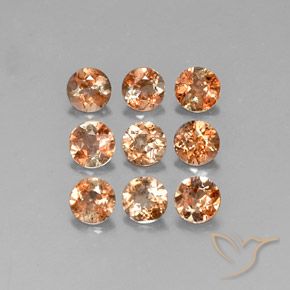 1.88캐럿 천연 멀티컬러 안달루사이트 보석, 라운드 컷, 3.84 mm, VS