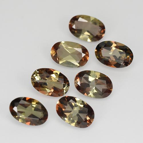 3.05캐럿 천연 멀티컬러 안달루사이트 보석, 타원형 컷, 5.9×4 mm, VS-SI