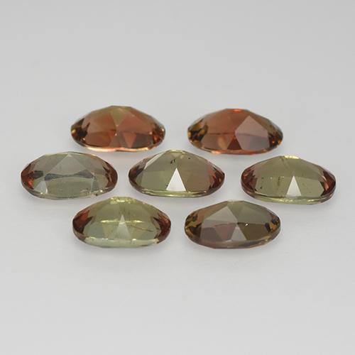 3.05캐럿 천연 멀티컬러 안달루사이트 보석, 타원형 컷, 5.9×4 mm, VS-SI