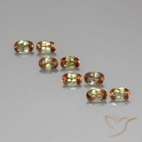 4.21캐럿 천연 멀티컬러 안달루사이트 보석, 타원형 컷, 6.1×4.1 mm, VS-SI