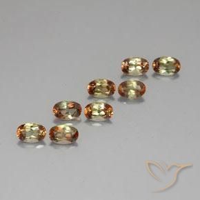 4.21캐럿 천연 멀티컬러 안달루사이트 보석, 타원형 컷, 6.1×4.1 mm, VS-SI