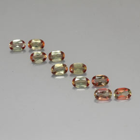 캐럿 천연 오렌지빛 브라운 안달루사이트 보석, 타원형 컷, 5.9×4 mm, VS-SI