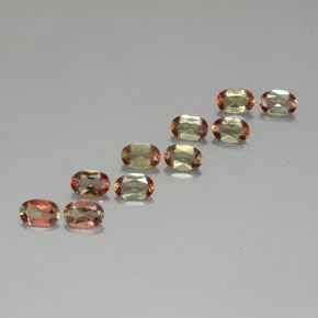 캐럿 천연 오렌지빛 브라운 안달루사이트 보석, 타원형 컷, 5.9×4 mm, VS-SI