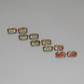 캐럿 천연 오렌지빛 브라운 안달루사이트 보석, 타원형 컷, 5.9×4 mm, VS-SI
