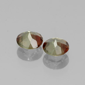 캐럿 천연 멀티컬러 안달루사이트 보석, 라운드 컷, 4.97 mm, VS
