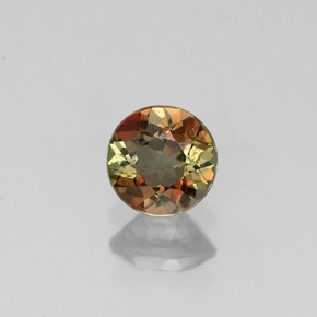 0.43캐럿 천연 멀티컬러 안달루사이트, 라운드 컷, 4.76 mm, VS