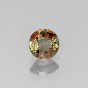 0.43캐럿 천연 멀티컬러 안달루사이트, 라운드 컷, 4.76 mm, VS