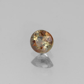 0.22캐럿 천연 멀티컬러 안달루사이트, 라운드 컷, 3.82 mm, VS