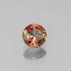 0.51캐럿 천연 멀티컬러 안달루사이트, 라운드 컷, 5.06 mm, VS
