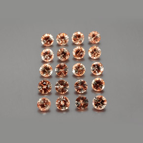 3.57캐럿 천연 다색 홍주석 보석, 라운드 컷, VS