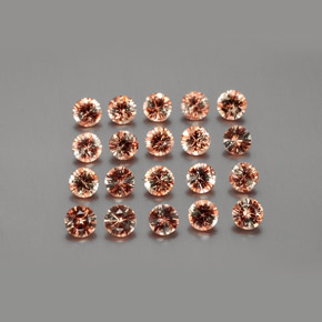 3.57캐럿 천연 다색 홍주석 보석, 라운드 컷, VS