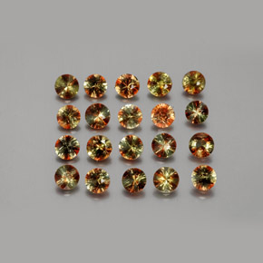 3.36캐럿 천연 멀티컬러 안달루사이트 보석, 라운드 컷, 3.59 mm, VS