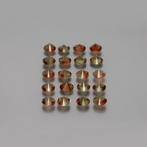 3.36캐럿 천연 멀티컬러 안달루사이트 보석, 라운드 컷, 3.59 mm, VS