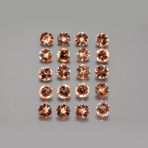 3.22캐럿 천연 멀티컬러 안달루사이트 보석, 라운드 컷, 3.48 mm, VS