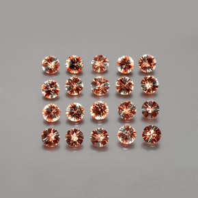 3.22캐럿 천연 멀티컬러 안달루사이트 보석, 라운드 컷, 3.48 mm, VS