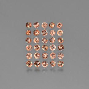 2.54캐럿 천연 다색 홍주석 보석, 라운드 컷, VS