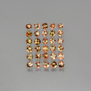 3.35캐럿 천연 멀티컬러 안달루사이트 보석, 라운드 컷, 3.06 mm, VS
