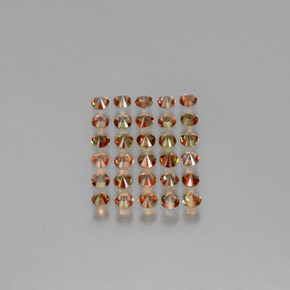 2.55캐럿 천연 멀티컬러 안달루사이트 보석, 라운드 컷, 2.81 mm, VS