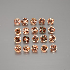 캐럿 천연 멀티컬러 안달루사이트 보석, 라운드 컷, 3.07 mm, VS