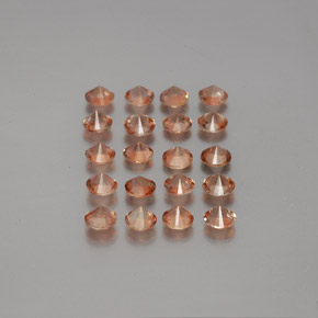 캐럿 천연 멀티컬러 안달루사이트 보석, 라운드 컷, 3.07 mm, VS
