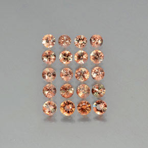 3.98캐럿 천연 멀티컬러 안달루사이트 보석, 라운드 컷, 3.66 mm, VS