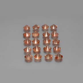 캐럿 천연 멀티컬러 안달루사이트 보석, 라운드 컷, 3.48 mm, VS