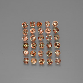 3.74캐럿 천연 멀티컬러 안달루사이트 보석, 라운드 컷, 3.11 mm, VS