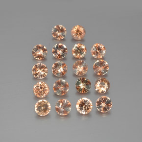 2.95캐럿 천연 멀티컬러 안달루사이트 보석, 라운드 컷, 3.49 mm, VS