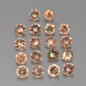 2.95캐럿 천연 멀티컬러 안달루사이트 보석, 라운드 컷, 3.49 mm, VS