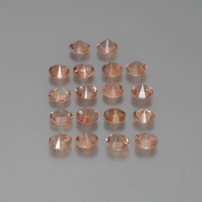 2.95캐럿 천연 멀티컬러 안달루사이트 보석, 라운드 컷, 3.49 mm, VS