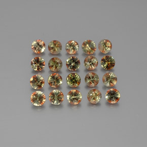 2.47캐럿 천연 멀티컬러 안달루사이트 보석, 라운드 컷, 3.15 mm, VS