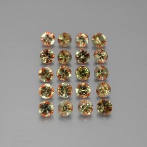 2.47캐럿 천연 멀티컬러 안달루사이트 보석, 라운드 컷, 3.15 mm, VS