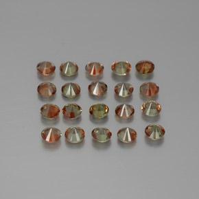 2.47캐럿 천연 멀티컬러 안달루사이트 보석, 라운드 컷, 3.15 mm, VS